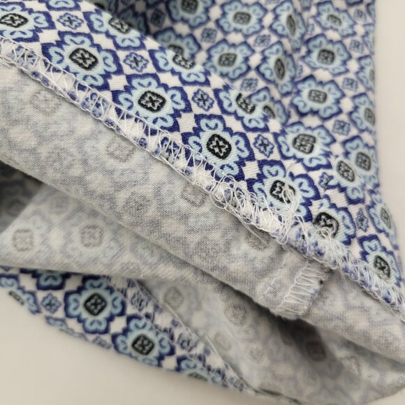 CHICOS Womens Medallion Stretch Pull Up Crop Pants Size 6 Nautical Coastal - Picture 12 of 15